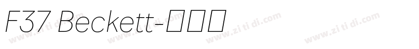 F37 Beckett字体转换 F37 Beckett字体转换